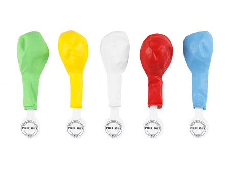 LED-Leuchtballons 30 cm, Farbmix, 5 Stück