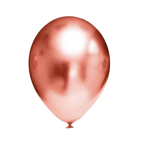 Latex balloons Chrome copper, 12.5 cm, 100 pcs